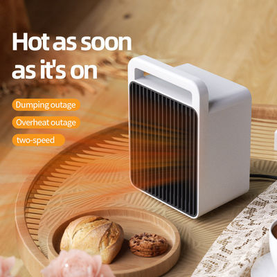 Mini calentador eléctrico portátil PTC Calentamiento rápido para el hogar y la oficina Fuente de energía de 900W