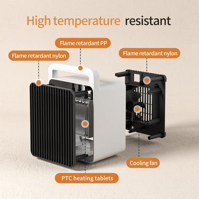 Espacio de escritorio calefactor eléctrico ventilador controlado por la aplicación calefactor de hogar portátil PTC para invierno