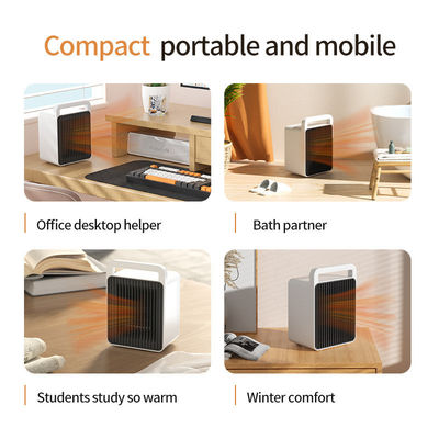 Espacio de escritorio calefactor eléctrico ventilador controlado por la aplicación calefactor de hogar portátil PTC para invierno