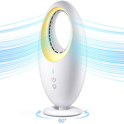 Ventilador de escritorio eléctrico portátil Mini USB recargable Ventilador de mesa sin cuchillas ABS Ventilador de torre de PC