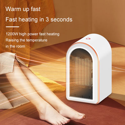 Inglés Lenguaje de funcionamiento Calentador de habitación eléctrico de escritorio 1200W Calentador de ventilador portátil PTC