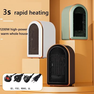 Escritorio 1200W Calentamiento rápido PTC Pies electrónicos pequeños Household calentador de espacio personal