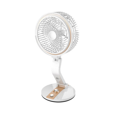 Protable Mini Pequeño Popular Recargable Ventilador de mano con luz LED y velocidad ajustable