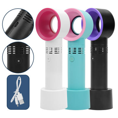 Aire de refrigeración Mini ventilador portátil sin cuchilla con tiempo de carga recargable USB 2-3 horas