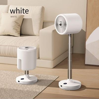 Ventilador de suelo USB portátil con cabeza de sacudida para refrigeración de aire versátil en el hogar y al aire libre