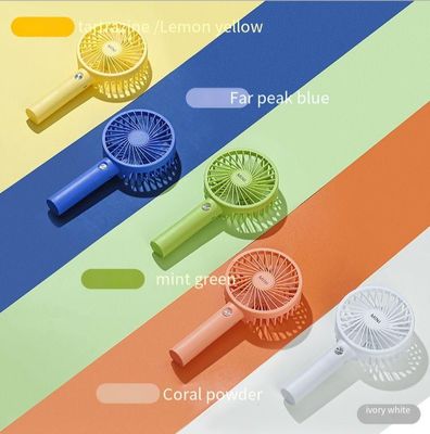 1200mAh USB Fan Mini Recargable Ventilador de mano con soporte de teléfono portátil y potente