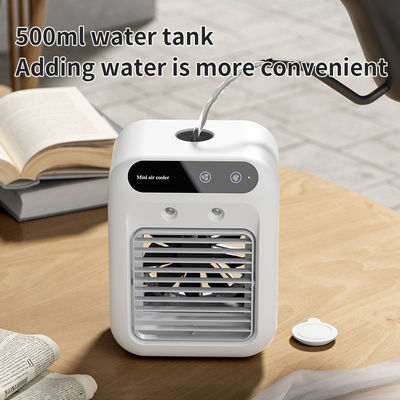 Mini ventilador de aire acondicionado de escritorio con refrigeración por agua y luz nocturna Peso neto 700g