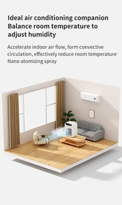 Mini ventilador de aire acondicionado de escritorio con refrigeración por agua y luz nocturna Peso neto 700g