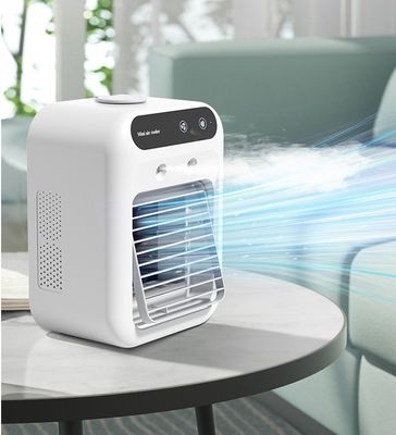 Peso neto 700 g Ventilador portátil de refrigeración por aire de mesa con humidificador y fuente de alimentación USB 5V