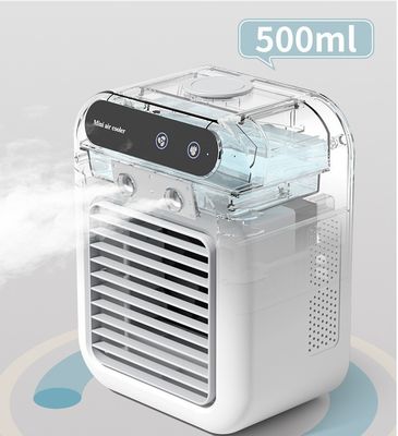 Peso neto 700 g Ventilador portátil de refrigeración por aire de mesa con humidificador y fuente de alimentación USB 5V