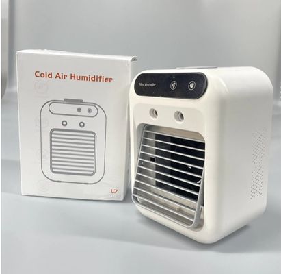 Peso neto 700 g Ventilador portátil de refrigeración por aire de mesa con humidificador y fuente de alimentación USB 5V