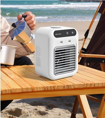 Peso neto 700 g Ventilador portátil de refrigeración por aire de mesa con humidificador y fuente de alimentación USB 5V