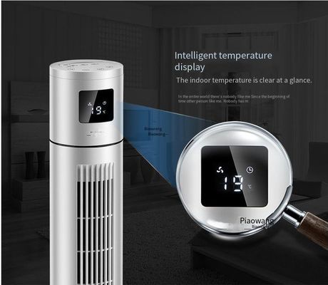 Ventilador de torre vertical para el hogar con diseño sin hojas y función de ajuste de temporizador de 1 a 12 horas