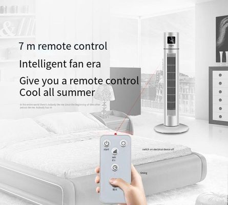 Ventilador de torre vertical para el hogar con diseño sin hojas y función de ajuste de temporizador de 1 a 12 horas