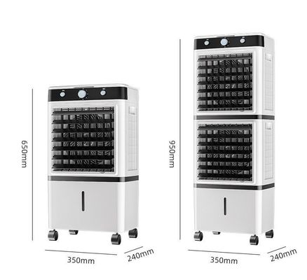 Control digital portátil de 14L gran tanque de agua refrigerador de aire evaporativo para espacios interiores