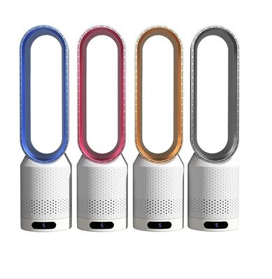 Ventilador de torre eléctrico comercial con control remoto de pantalla táctil y diseño sin cuchillas