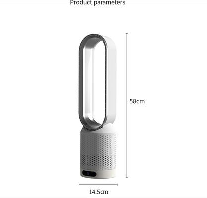 Ventilador de torre eléctrico comercial con control remoto de pantalla táctil y diseño sin cuchillas