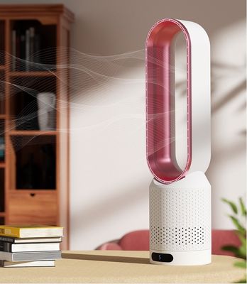 Ventilador de torre eléctrico comercial con control remoto de pantalla táctil y diseño sin cuchillas