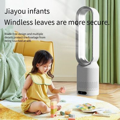 Ventilador de torre eléctrico comercial con control remoto de pantalla táctil y diseño sin cuchillas