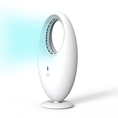 Ventilador eléctrico silencioso automático mini de carga 2 en 1 Ventilador de escritorio sin cuchilla con luz