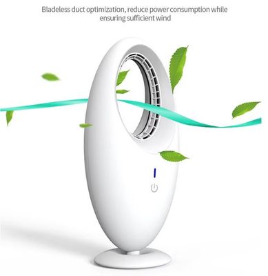 Ventilador eléctrico USB recargable con enfriamiento inteligente Ventilador de escritorio sin cuchillas para garaje y hogar