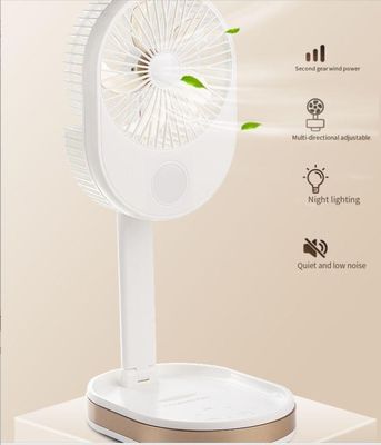 Logotipo personalizado pequeño ventilador plegable portátil para la carga de escritorio en el exterior
