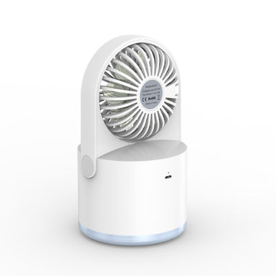 3 velocidades de ajuste de carga USB silencioso escritorio pequeño ventilador con spray Mini humidificador