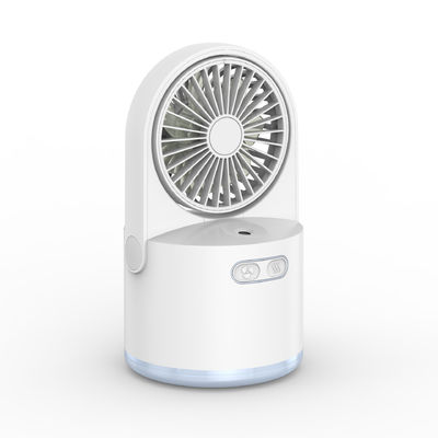 2 en 1 Mini ventilador humidificador Ventilador portátil con función Ventilador eléctrico USB recargable