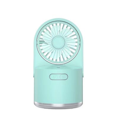 2 en 1 Mini ventilador humidificador Ventilador portátil con función Ventilador eléctrico USB recargable