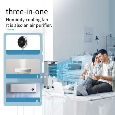 Ventilador de refrigeración eléctrico portátil 3 en 1 aire purificador de aire inteligente ventilador con enfriador de aire de agua