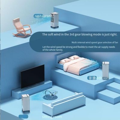 Ventilador de refrigeración eléctrico portátil 3 en 1 aire purificador de aire inteligente ventilador con enfriador de aire de agua