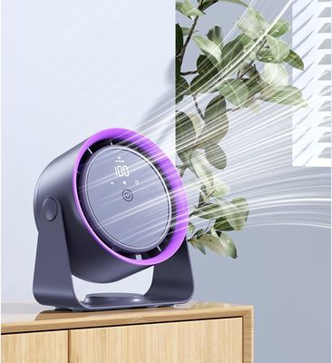 Solución de refrigeración 2 en 1 ventilador eléctrico de mesa con control táctil y 5 ajustes de velocidad
