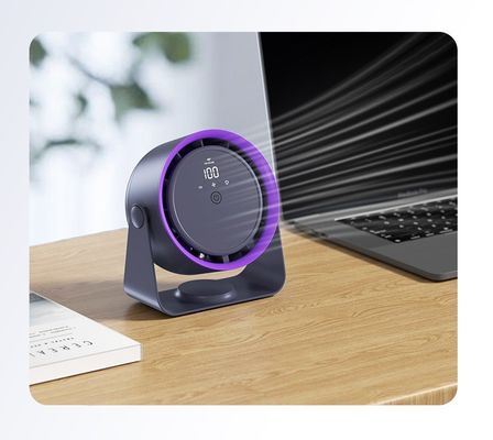 Solución de refrigeración 2 en 1 ventilador eléctrico de mesa con control táctil y 5 ajustes de velocidad