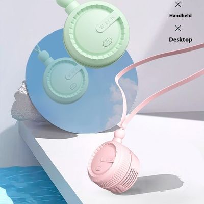 Ventilador de cuello portátil con alta capacidad de viento y fuente de alimentación DC5V