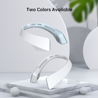 Ventilador colgante de cuello recargable USB con batería 18650 1800mAh y diseño sin cuchillas