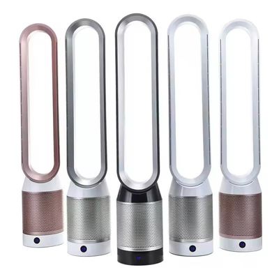 Ventilador silencioso de 42 pulgadas con control remoto y purificador de aire Hepa sin cuchillas