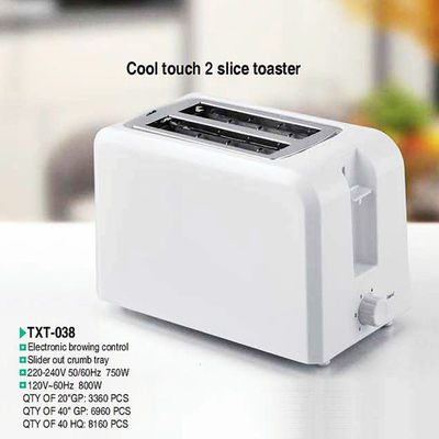 Servicio de habitaciones de hotel tostadora eléctrica de acero inoxidable con control de browning variable