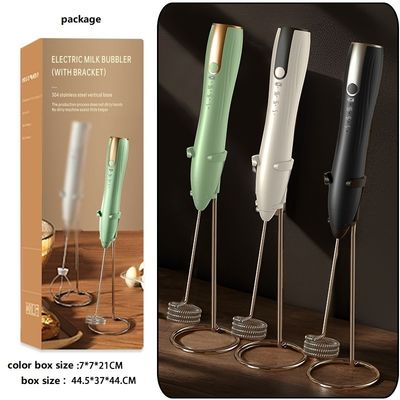 Batería de 800mAh Capacidad 304 de acero inoxidable Batidora de huevo portátil para café de cocina