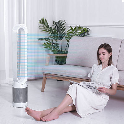 Ventilador de refrigeración de aire eléctrico de pie Gran ventilador vertical sin cuchillas Diseño de pie 4,5 kg
