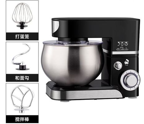 Mezclador multifuncional de cocina de 5L con ajuste de 6 velocidades y función de velocidad variable