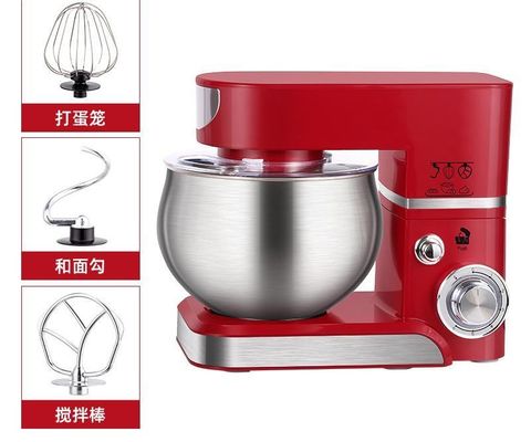 Mezclador multifuncional de cocina de 5L con ajuste de 6 velocidades y función de velocidad variable