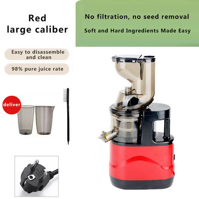 Fuente de energía eléctrica Gran boca de acero inoxidable máquina de extracción de jugo lenta