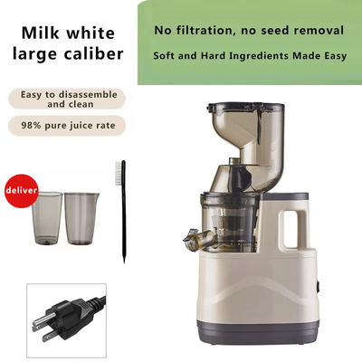 Fuente de energía eléctrica Gran boca de acero inoxidable máquina de extracción de jugo lenta