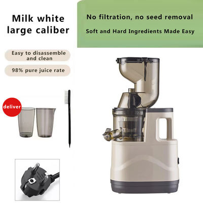 Fuente de energía eléctrica Gran boca de acero inoxidable máquina de extracción de jugo lenta