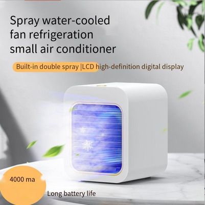 16*13*14.5cm 4000mAh Mini ventilador de aire acondicionado recargable ventilador de enfriamiento de escritorio portátil