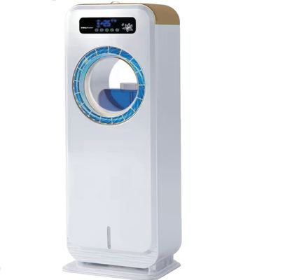 Aire acondicionado de agua móvil personal con control remoto y ventilador de pulverización de niebla sin hojas