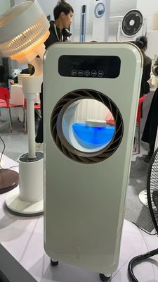 Potente ventilador de niebla sin cuchillas con filtro de polvo lavable y control táctil desmontable