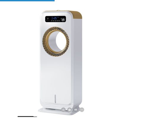 Ventilador de piso eléctrico con humidificador y refrigeración por agua