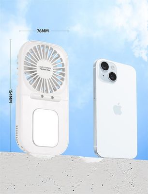 Ventilador portátil recargable USB de 2000 mAh para refrigeración de aire portátil y diseño portátil para el cuello