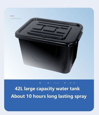 Potencia comercial 42L Atomización de agua Fener eléctrico de suelo de enfriamiento con control remoto